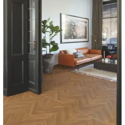 Panele Podłogowe Dąb Chevron Brązowy IPA4162 AC4 8 mm