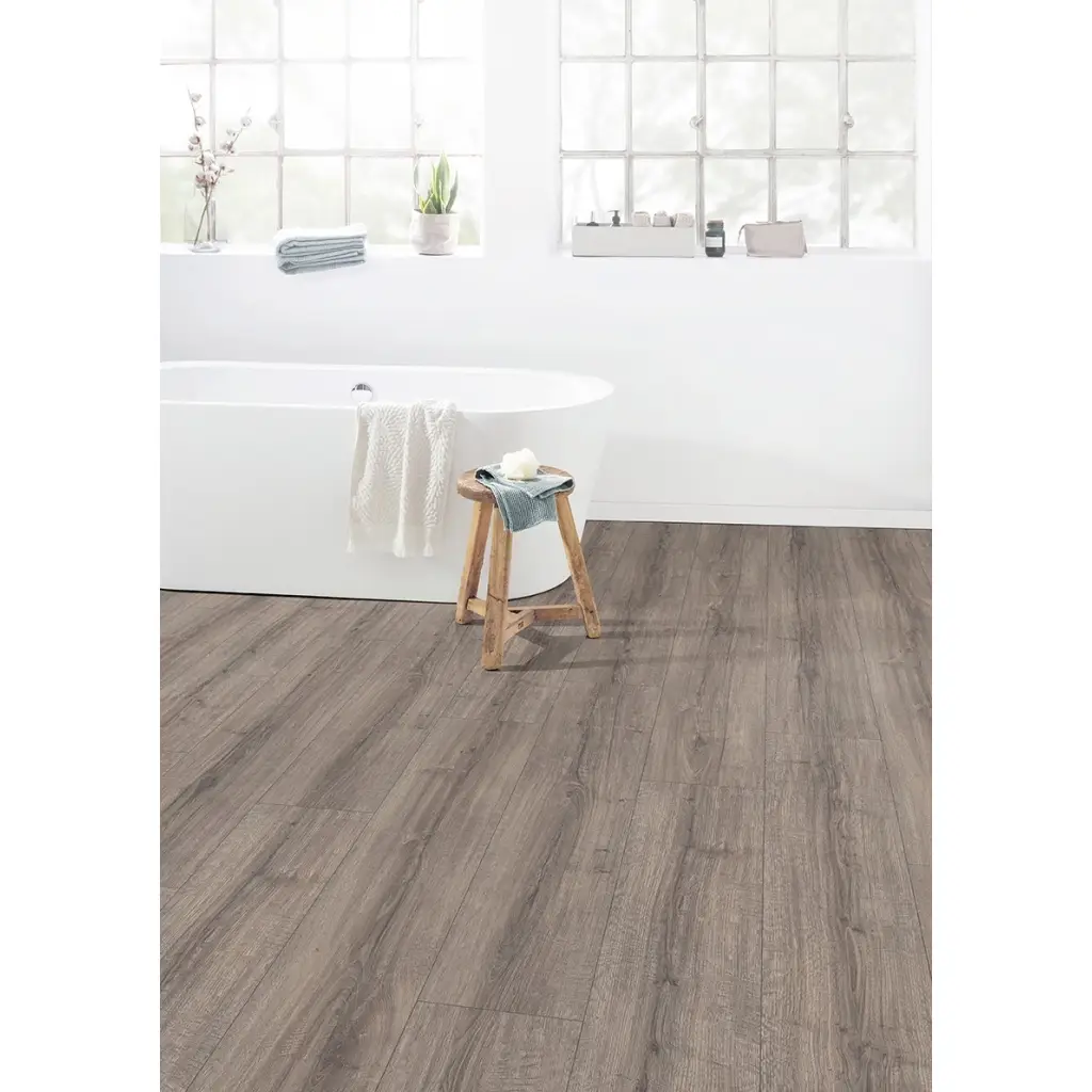 Panele Podłogowe Dąb Sherman Szary EPL185 AC4 8 mm, Panele podłogowe, PRO Laminate Large 8/32 Aqua+, Egger