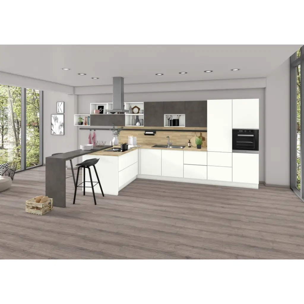 Panele Podłogowe Dąb Sherman Szary EPL185 AC4 8 mm, Panele podłogowe, PRO Laminate Large 8/32 Aqua+, Egger