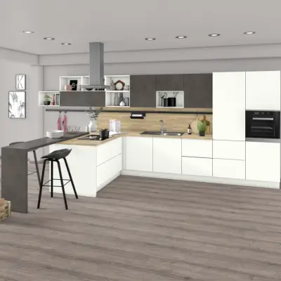 Panele Podłogowe Dąb Sherman Szary EPL185 AC4 8 mm