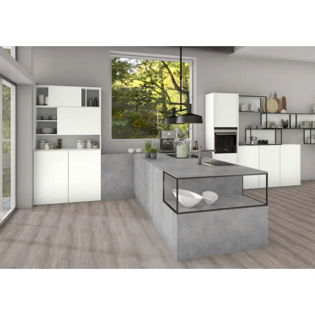 Panele Podłogowe Dąb Sherman Szary EPL185 AC4 8 mm, Panele podłogowe, PRO Laminate Large 8/32 Aqua+, Egger